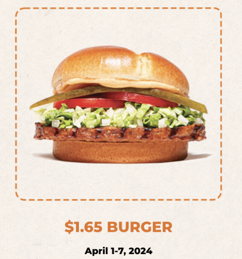 Harvey’s Canada Promotions: Get a Flame-Grilled Original or Veggie Burger for $1.65, only on the Harvey’s app